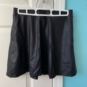 Black Forever 21 leather skirt